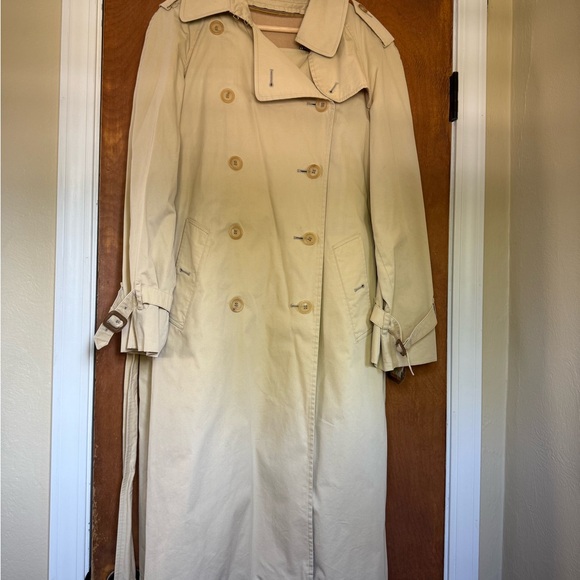 Burberry Tan Double-Breasted Trench Coat - Picture 4 of 16